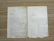 Autograph Letters Signed A. Champollion 1861