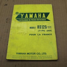 PARTS LIST YAMAHA RS 125 type
