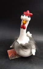 POULE BLANCHE CERAMIQUE H19cm