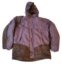 Vintage Kanuk Winter Jacket Hooded Parka Dark Purple Black Womens Size XL