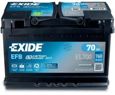 Batterie de voiture EXIDE 70Ah/760A 