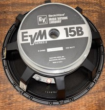 Electro Voice EV EVM-15B Series II 15" 8 Ohm 200 Watt VINTAGE RECONE OLD STOCK