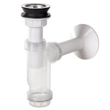 Siphon Lavabo Blanc Avec Corps