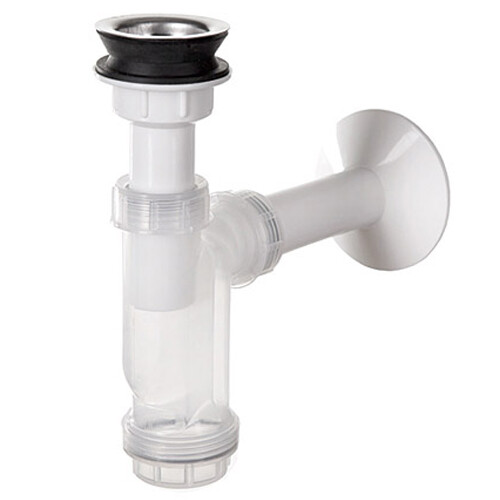 Siphon lavabo blanc avec - lavabo, corps