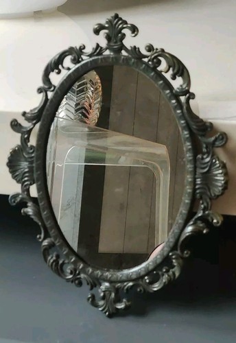 Ancien miroir ovale - ancien,