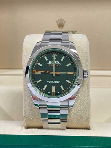 Rolex milgauss black - rolex, green