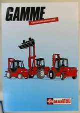 prospectus brochure chariot élévateur Manitou gamme à mât tracteur tractor
