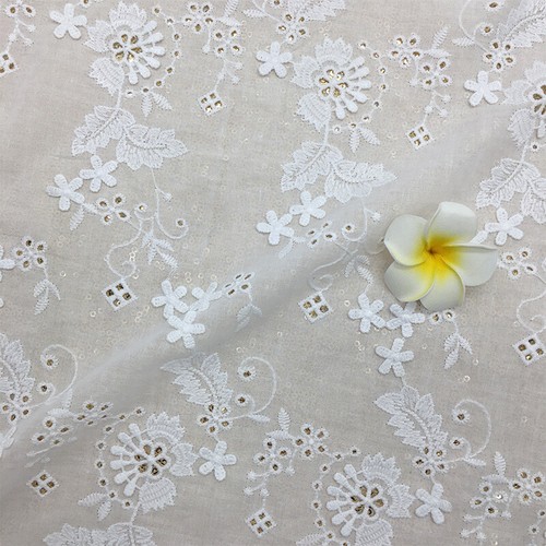 Tissu coton blanc en - en,