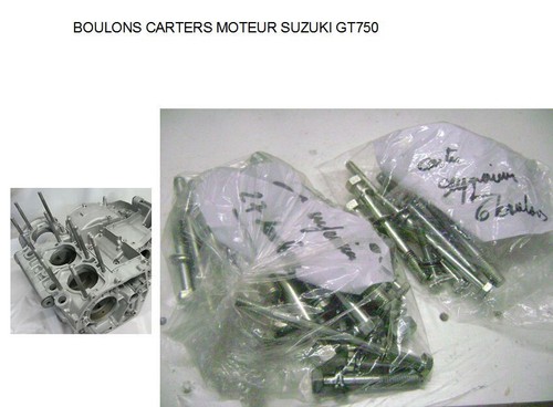 Suzuki gt750 boulons - boulons, carters