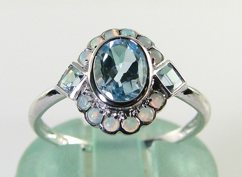 Bague grappe art déco - grappe,