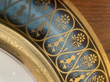Charles Field Haviland Limoges Gold Inlay Presentation Plate