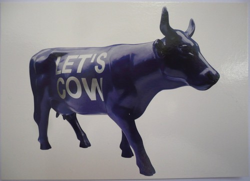 Carte vache cow parade - vache,