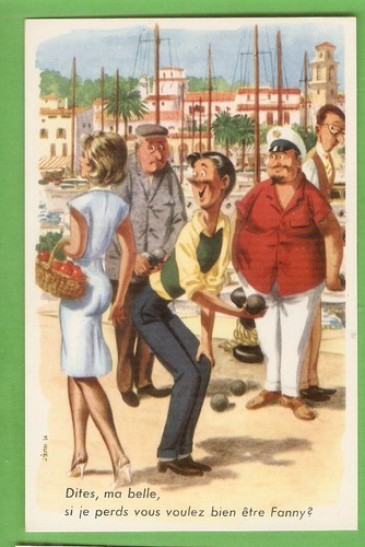 Huet carte postale - m.,