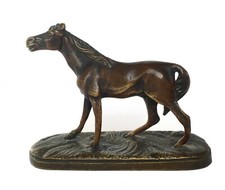 Cheval en bronze du XIXème, sculpture animalière signé