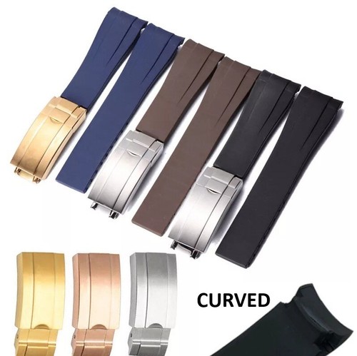 Rubber watch strap band - rubber, for