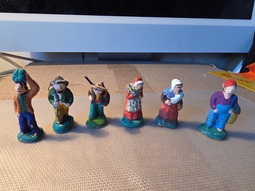 Lot santons h - de, cm
