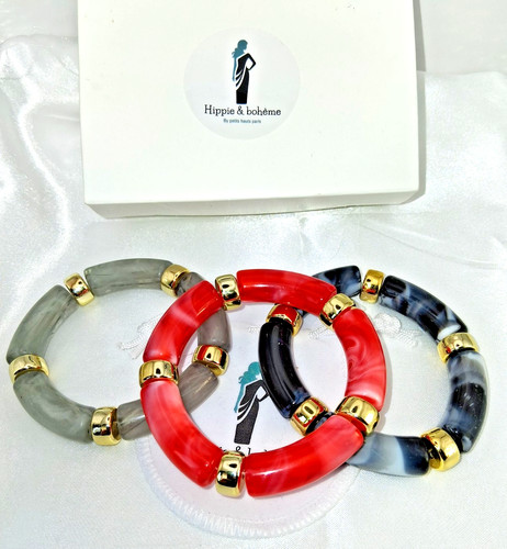 Lot bracelets extensible - de,