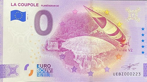 Billet euro la coupole - 0,