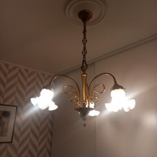 ancien lustre à 3 lumières