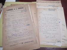 CHARLES HELLEM & POL D'ESTOC 14 X Autograph Signed 1910-20 ROMANCIERS MARSEILLE