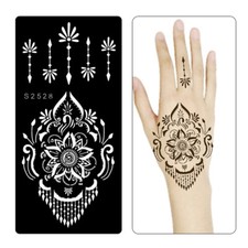 Kit De Tatouage Temporaire Avec Cônes De Henné À Base De Plantes Naturelles /