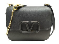 SAC A MAIN VALENTINO GARAVANI VSLING PM CUIR GRAINE NOIR BANDOULIERE BAG 1790€