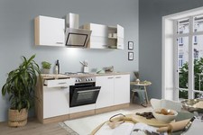 Cuisine équipée kitchenette Chêne Blanc Merle 210 CM respekta