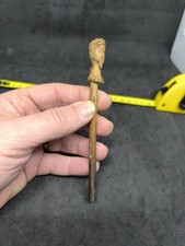 Rare Porte Plume Bois Sculpté