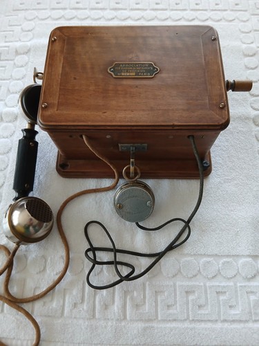 Rare ancien téléphone mural - ancien,