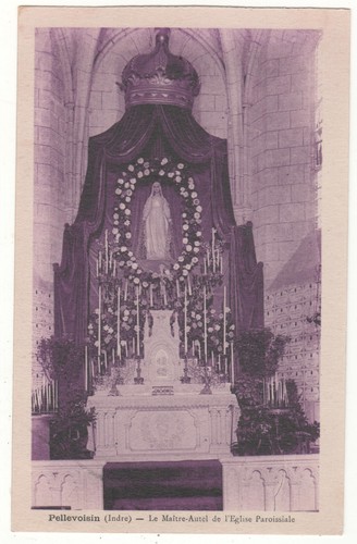 Cpa violette pellevoisin - violette,