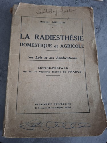 Livre rare radiesthésie 1936 - rare,