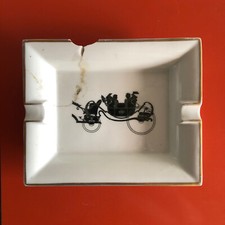 Cendrier Hermès Paris Porcelaine 🇫🇷 ANCIEN 1960-70 Avec Défauts Manquant