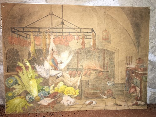 Dessin ancien rehaussé - dessin,
