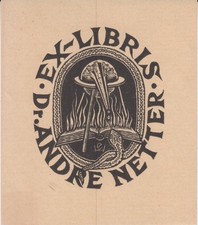 André NETTER, pharmacist Lausanne, engraved by Ernest HUBER - 1946