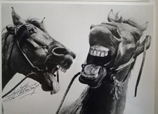 RENE METAIRIE ; DEUX CHEVAUX 