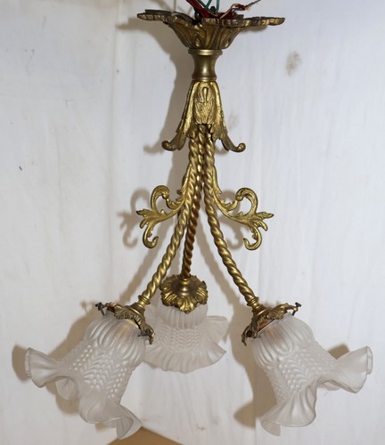 Lustre bronze epoque - en, d'epoque