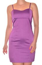 robe moulante droite violet clair uni à bretelle courte taille S