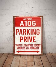 Plaque métal vintage Alpine