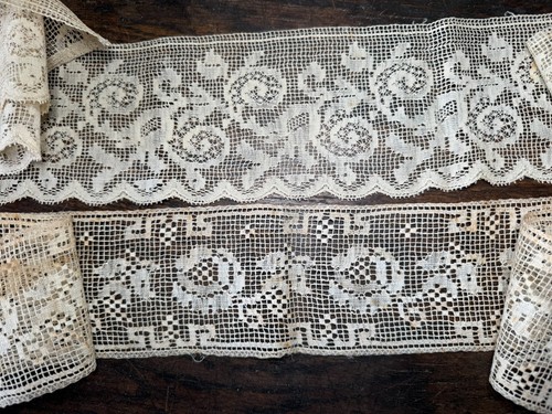 Textile ancien 2 longueurs - -,