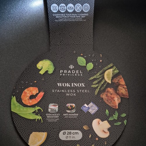 Wok inox pradel - inox, cm