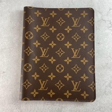 LOUIS VUITTON R20100 LV Monogram Agenda Bureau Note Cover Brown
