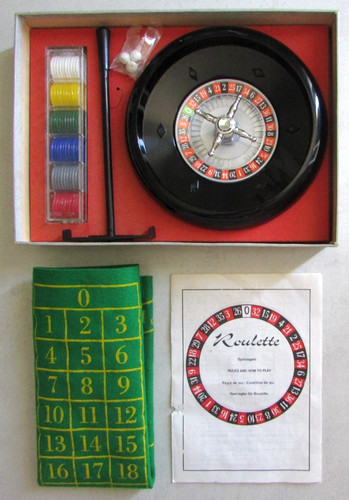 Ancien jeu roulette - de, coffret