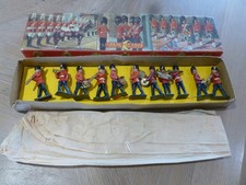 vintage Crescent Toys painted lead soldiers,  Marching Band set boxed rare.