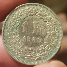 Une Monnaie de Suisse 1 Franc