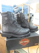 NEW Harley Davidson Mens Leather Boots Shoes Medium Black Jay