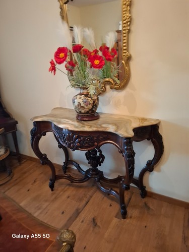 Console vintage noyer - console,