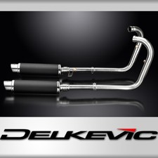 Kawasaki W650 99-06 W800 11-16 Echappement Complet Silencieux 350mm Rond Carbone