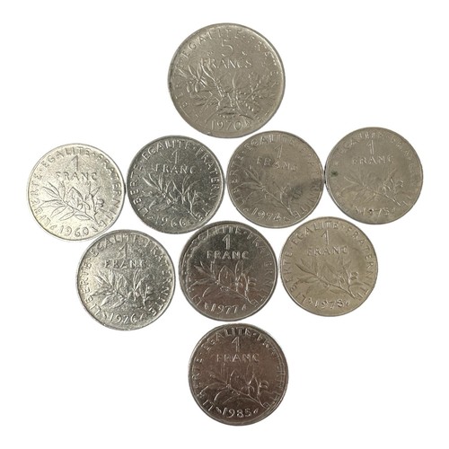 Lot pièces franc semeuse - de, 1
