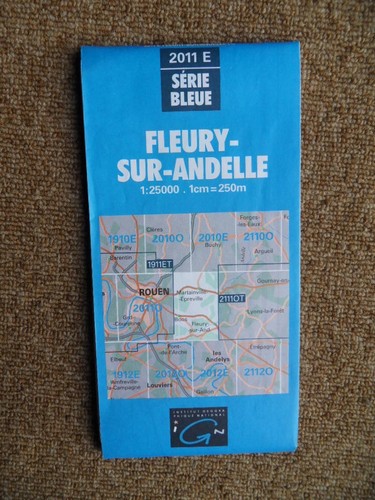 526 carte ign série - 526-, bleue