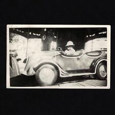 Old photo 11.5x7 / girl in a ride car